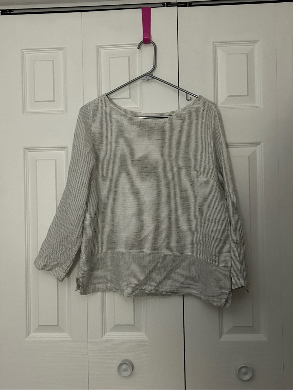 Tahari Lightweight Linen Blouse